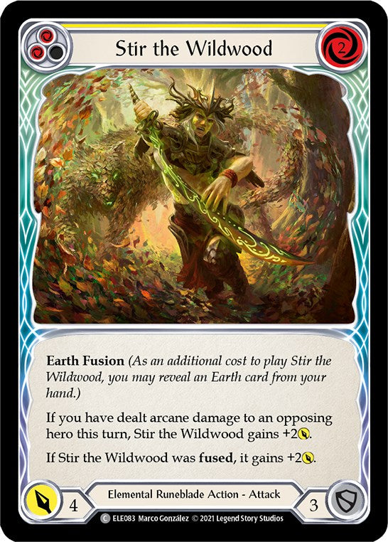 Stir the Wildwood (Yellow) [ELE083] [Tales of Aria] Unlimited Edition Rainbow Foil