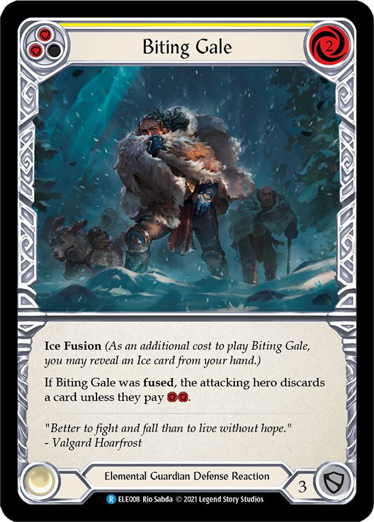 Biting Gale (Yellow) [ELE008] [Tales of Aria] 1st Edition Normal
