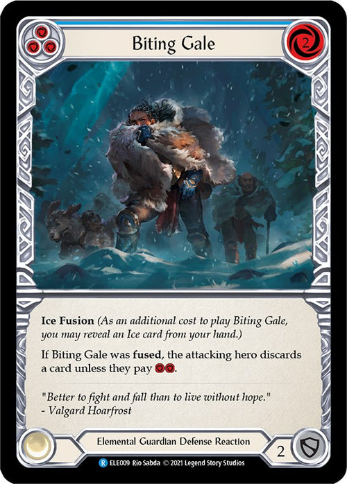 Biting Gale (Blue) [ELE009] [Tales of Aria] Unlimited Edition Rainbow Foil