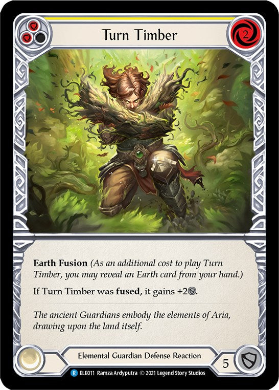 Turn Timber (Yellow) [ELE011] [Tales of Aria] Unlimited Edition Rainbow Foil