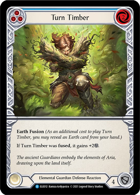 Turn Timber (Blue) [ELE012] [Tales of Aria] 1st Edition Normal