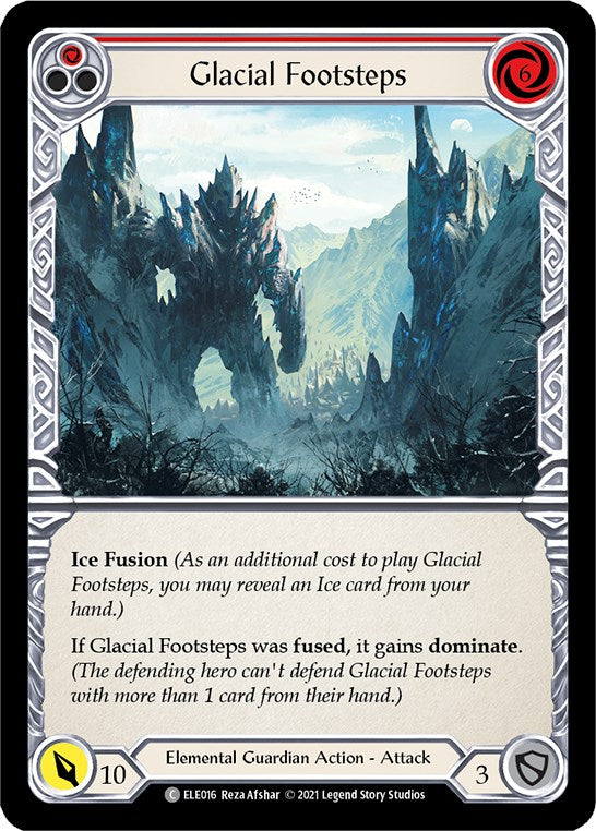 Glacial Footsteps (Red) [ELE016] [Tales of Aria] Unlimited Edition Rainbow Foil
