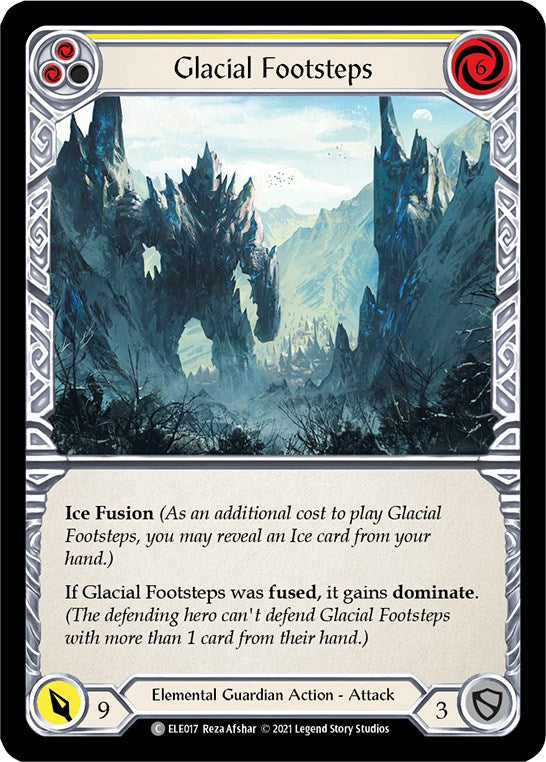 Glacial Footsteps (Yellow) [ELE017] [Tales of Aria] Unlimited Edition Rainbow Foil
