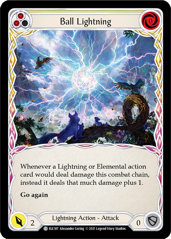 Ball Lightning (Yellow) [ELE187] [Tales of Aria] Unlimited Edition Rainbow Foil