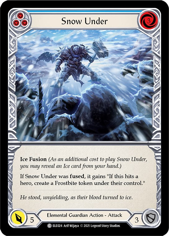 Snow Under (Blue) [ELE024] [Tales of Aria] Unlimited Edition Rainbow Foil