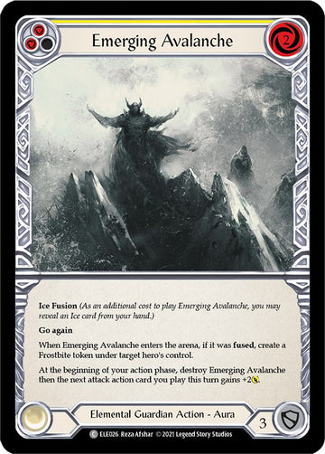 Emerging Avalanche (Yellow) [ELE026] [Tales of Aria] 1st Edition Normal