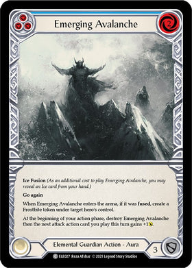 Emerging Avalanche (Blue) [ELE027] [Tales of Aria] Unlimited Edition Rainbow Foil