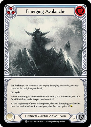 Emerging Avalanche (Blue) [ELE027] [Tales of Aria] Unlimited Edition Rainbow Foil