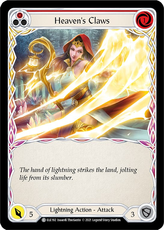 Heaven's Claws (Red) [ELE192] [Tales of Aria] Unlimited Edition Rainbow Foil