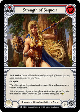 Strength of Sequoia (Red) [ELE028] [Tales of Aria] Unlimited Edition Rainbow Foil