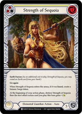 Strength of Sequoia (Yellow) [ELE029] [Tales of Aria] Unlimited Edition Rainbow Foil
