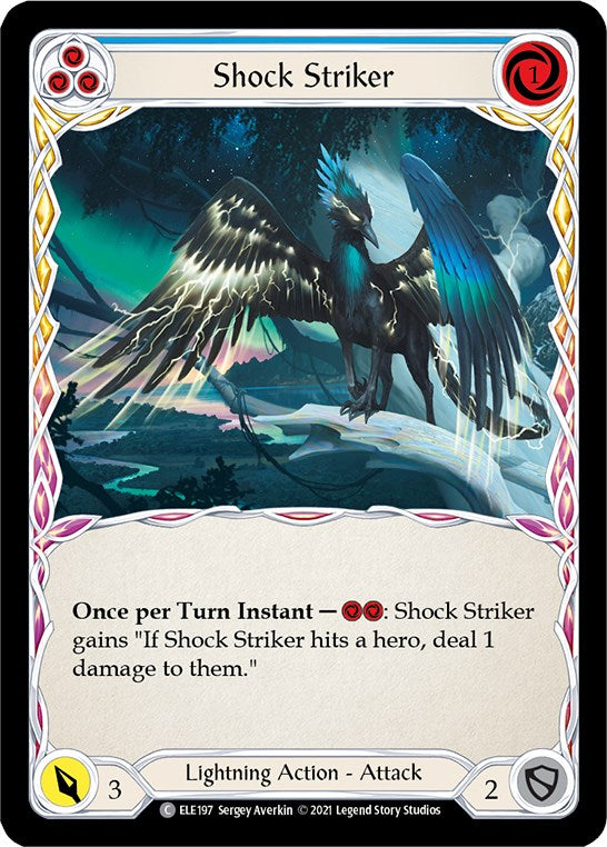 Shock Striker (Blue) [ELE197] [Tales of Aria] Unlimited Edition Rainbow Foil