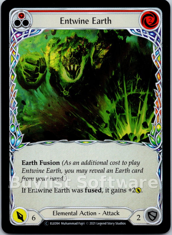 Entwine Earth (Red) [ELE094] [Tales of Aria] Unlimited Edition Rainbow Foil