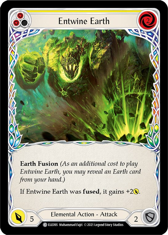 Entwine Earth (Yellow) [ELE095] [Tales of Aria] Unlimited Edition Rainbow Foil