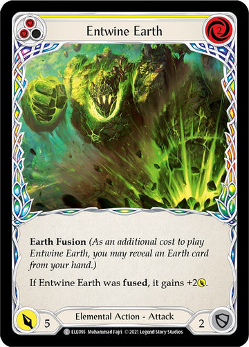 Entwine Earth (Yellow) [ELE095] [Tales of Aria] Unlimited Edition Rainbow Foil