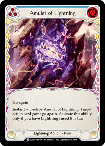Amulet of Lightning [ELE201] [Tales of Aria] Unlimited Edition Rainbow Foil