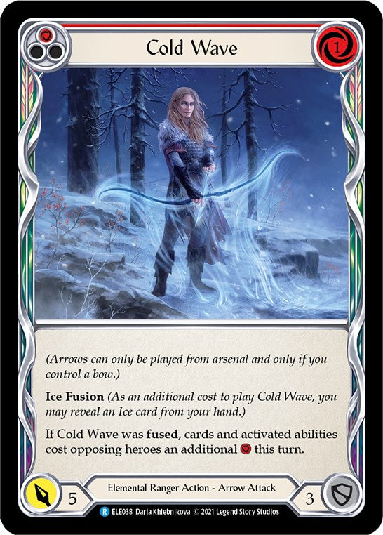 Cold Wave (Red) [ELE038] [Tales of Aria] Unlimited Edition Rainbow Foil