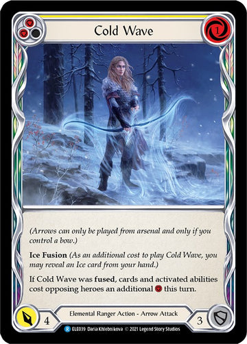 Cold Wave (Yellow) [ELE039] [Tales of Aria] Unlimited Edition Rainbow Foil