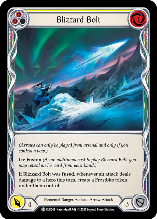 Blizzard Bolt (Yellow) [ELE045] [Tales of Aria] Unlimited Edition Normal