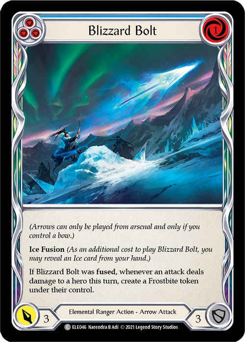 Blizzard Bolt (Blue) [ELE046] [Tales of Aria] Unlimited Edition Normal