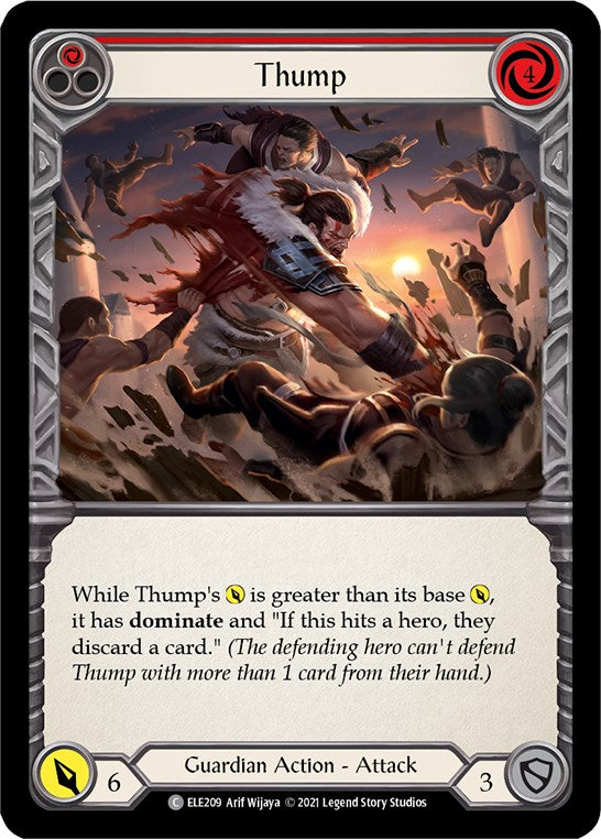Thump (Red) [ELE209] [Tales of Aria] Unlimited Edition Rainbow Foil