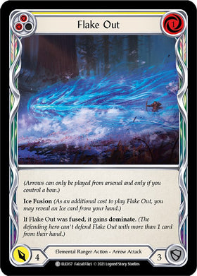 Flake Out (Yellow) [ELE057] [Tales of Aria] 1st Edition Normal