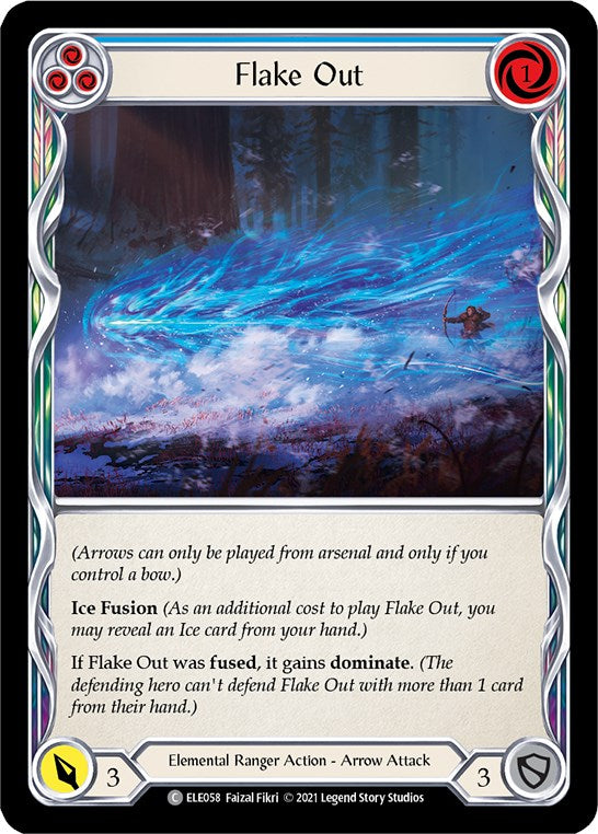 Flake Out (Blue) [ELE058] [Tales of Aria] Unlimited Edition Rainbow Foil