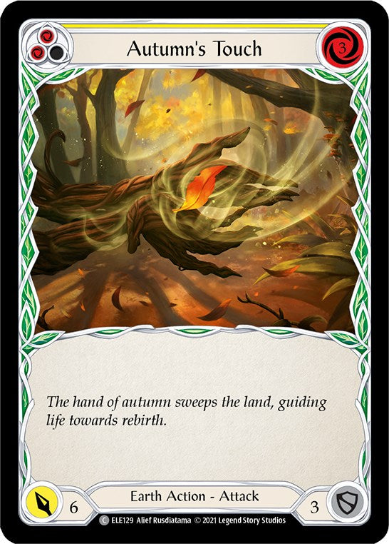 Autumn's Touch (Yellow) [ELE129] [Tales of Aria] Unlimited Edition Rainbow Foil