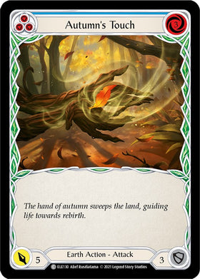 Autumn's Touch (Blue) [ELE130] [Tales of Aria] 1st Edition Rainbow Foil