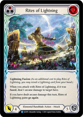 Rites of Lightning (Red) [ELE070] [Tales of Aria] Unlimited Edition Rainbow Foil