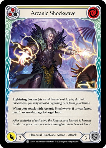 Arcanic Shockwave (Yellow) [ELE074] [Tales of Aria] Unlimited Edition Rainbow Foil