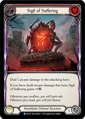 Sigil of Suffering (Red) [ELE227] [Tales of Aria] 1st Edition Normal