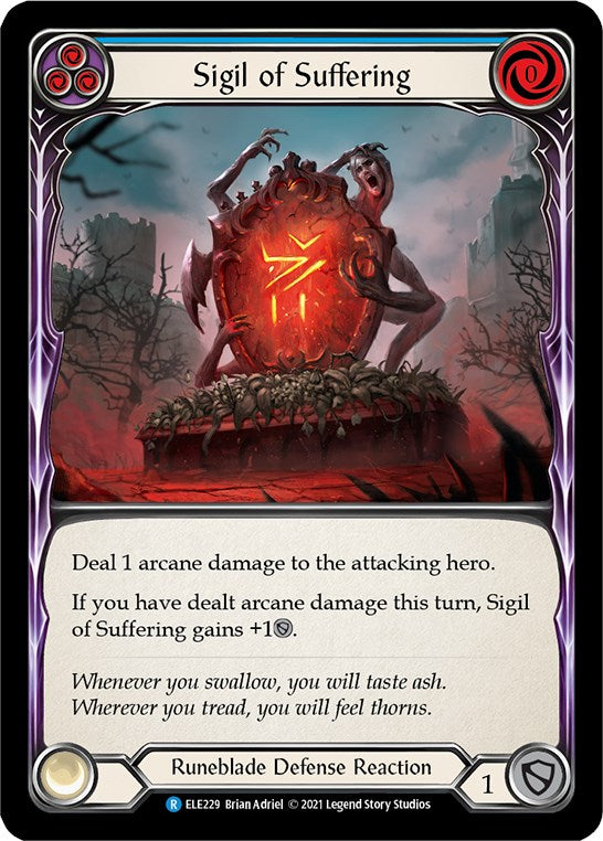 Sigil of Suffering (Blue) [ELE229] [Tales of Aria] Unlimited Edition Rainbow Foil