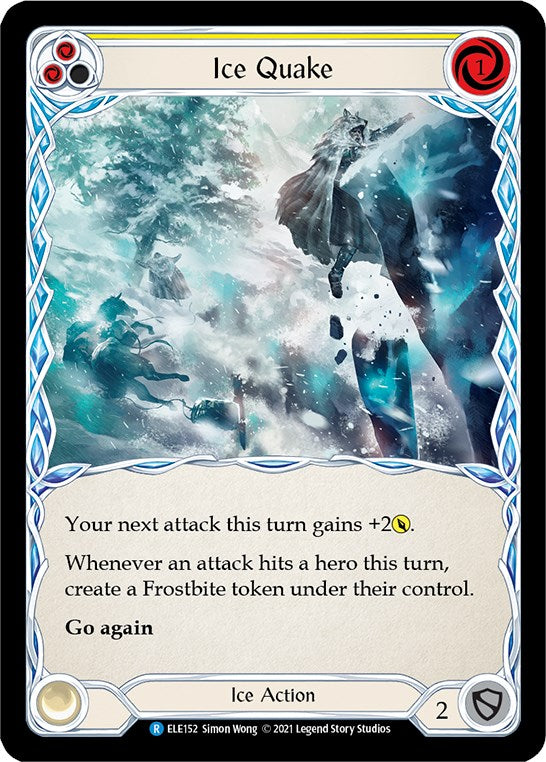 Ice Quake (Yellow) [ELE152] [Tales of Aria] 1st Edition Normal