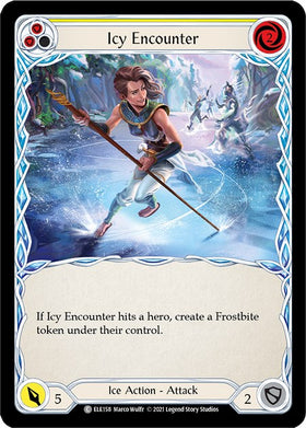 Icy Encounter (Yellow) [ELE158] [Tales of Aria] Unlimited Edition Rainbow Foil