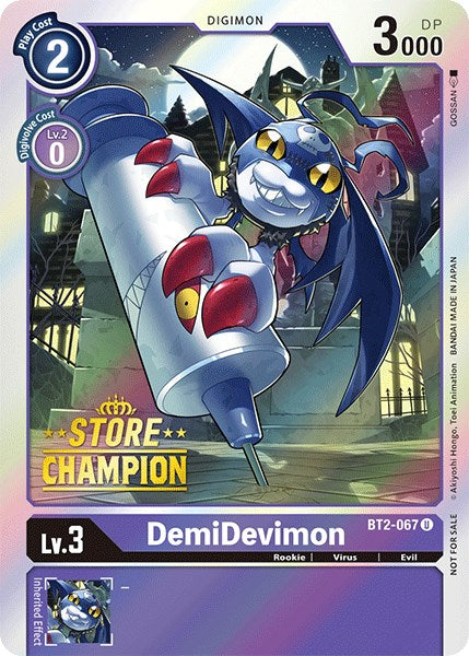 DemiDevimon - BT2-067 (Store Champion) [BT2-067] [Release Special Booster 1.0] Foil