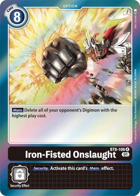 Iron-Fisted Onslaught [BT6-106] [Double Diamond] Foil