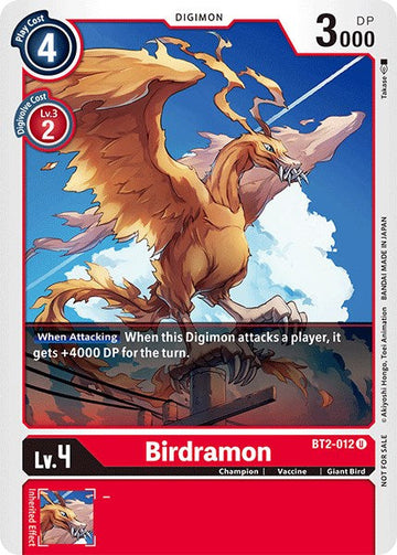 Birdramon - BT2-012 (Official Tournament Pack Vol.3) [BT2-012 U] [Release Special Booster 1.0]