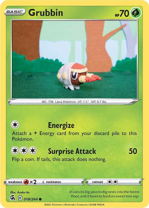 Grubbin [018/264] [Fusion Strike] Reverse Holofoil