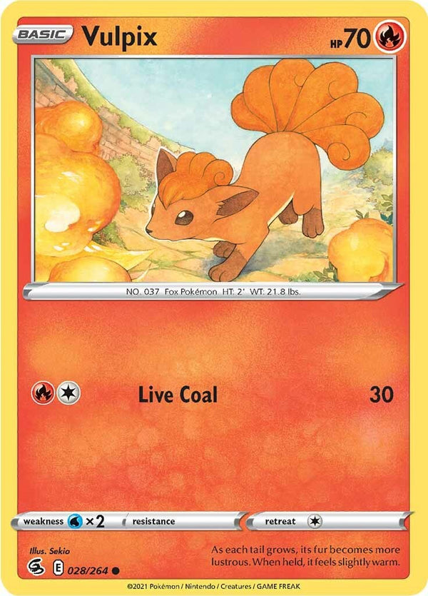 Vulpix [028/264] [Fusion Strike] Reverse Holofoil