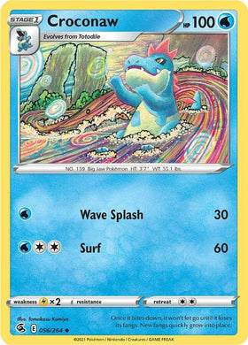 Croconaw [056/264] [Fusion Strike] Reverse Holofoil