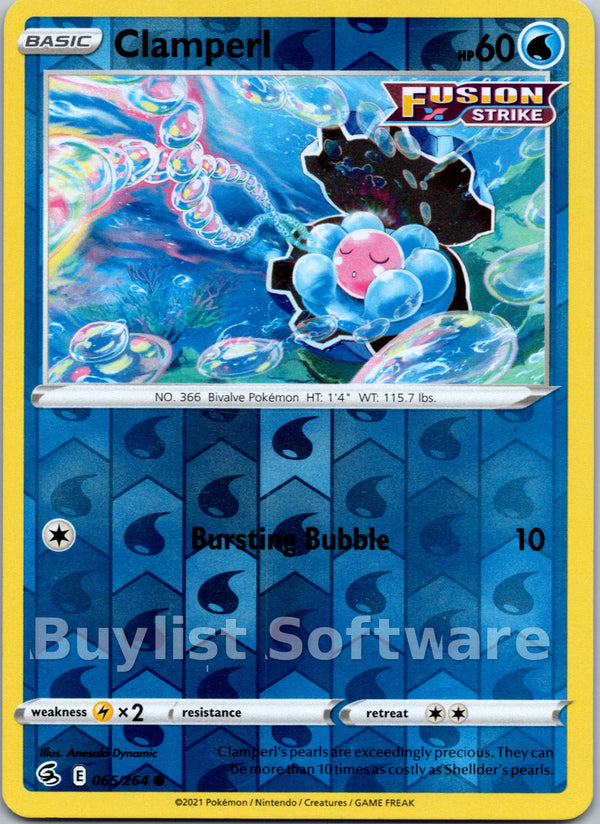 Clamperl [065/264] [Fusion Strike] Reverse Holofoil