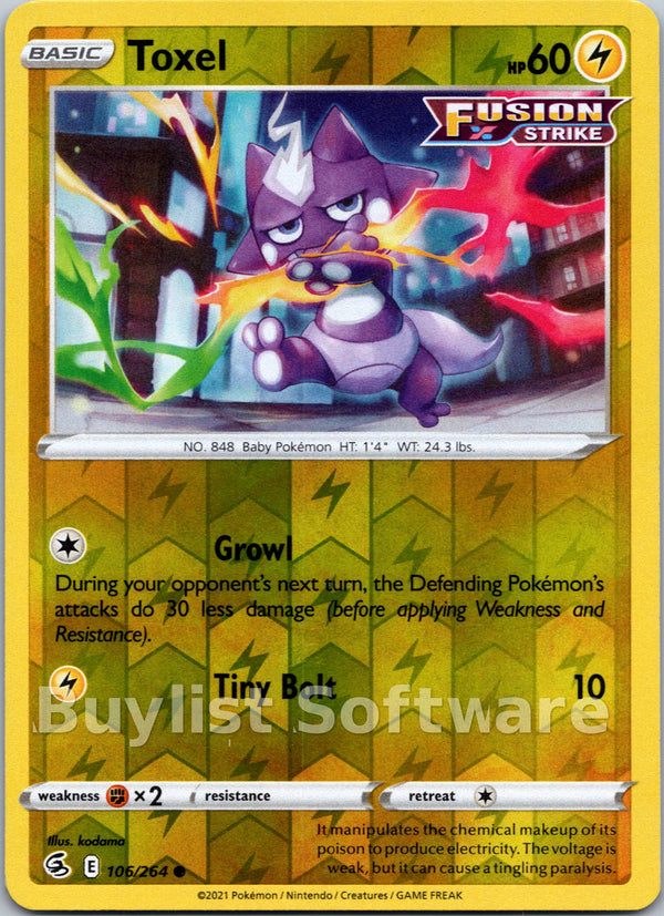 Toxel [106/264] [Fusion Strike] Reverse Holofoil