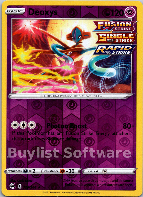 Deoxys [120/264] [Fusion Strike] Reverse Holofoil