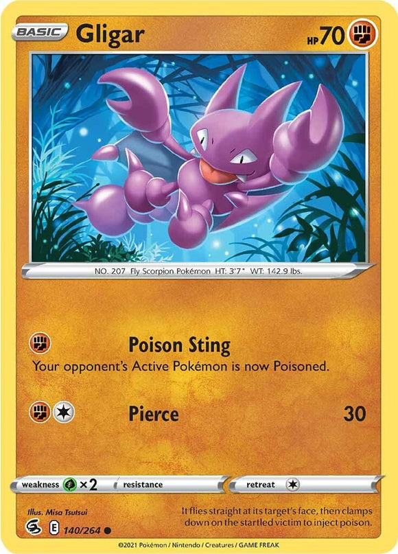 Gligar [140/264] [Fusion Strike] Reverse Holofoil