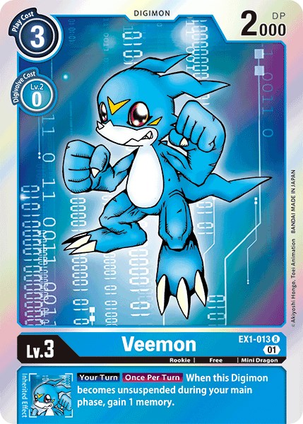 Veemon [EX1-013] [Classic Collection] Foil