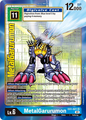 MetalGarurumon (Alternate Art) [EX1-021] [Classic Collection] Foil