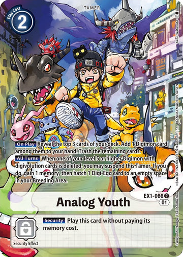 Analog Youth (Alternate Art) [EX1-066 R] [Classic Collection] Foil
