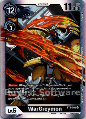 WarGreymon - BT2-065 (Classic Collection) [BT2-065] [Release Special Booster 1.0] Foil