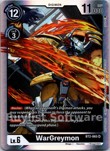 WarGreymon (Classic Collection) [BT2-065] [Release Special Booster 1.0] Foil